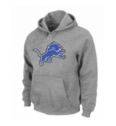 NFL Mens Nike Detroit Lions Logo Pullover Hoodie Grey