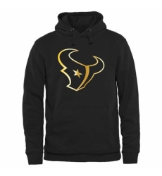 NFL Mens Houston Texans Pro Line Black Gold Collection Pullover Hoodie