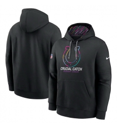 Men Indianapolis Colts Black 2024 Crucial Catch Club Pullover Hoodie