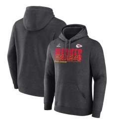 Men Charcoal Kansas City Chiefs 2024 Nfl Playoffs Pullover Hoodie