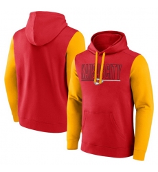 Men Gold Kansas City Chiefs Outline Pullover Hoodie