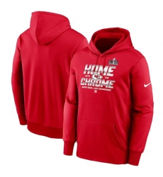 Men Kansas City Chiefs Red Super Bowl LVIII Champions Parade Therma Performance Pullover Hoodie