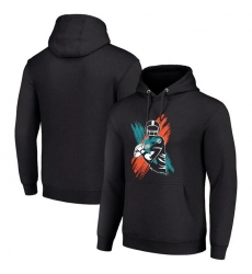 Men Starter Black Miami Dolphins Player X Fleece Pullover Hoodie