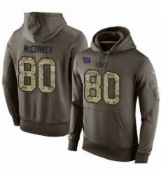 NFL Nike New York Giants 80 Phil McConkey Green Salute To Service Mens Pullover Hoodie