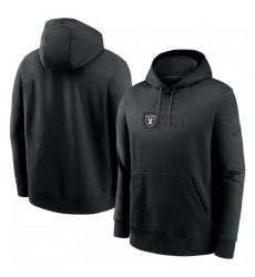 Men Nike Black Las Vegas Raiders Edge French Terry Club Pullover Hoodie