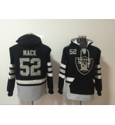 Men Nike Los Angeles Raiders Khalil Mack 52 NFL Winter Thick Hoodie