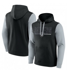 Men Silver Las Vegas Raiders Outline Pullover Hoodie