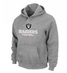 NFL Mens Nike Oakland Raiders Critical Victory Pullover Hoodie Grey