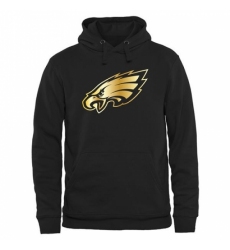 NFL Mens Philadelphia Eagles Pro Line Black Gold Collection Pullover Hoodie