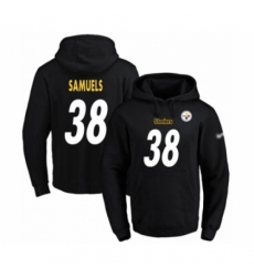 Football Mens Pittsburgh Steelers 38 Jaylen Samuels Black Name Number Pullover Hoodie