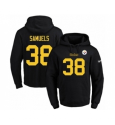 Football Mens Pittsburgh Steelers 38 Jaylen Samuels BlackGold No Name Number Pullover Hoodie
