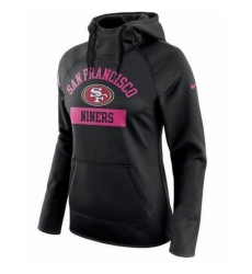 NFL San Francisco 49ers Nike Womens Breast Cancer Awareness Circuit Performance Pullover Hoodie Black
