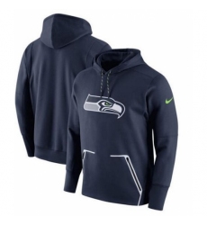 NFL Seattle Seahawks Nike Champ Drive Vapor Speed Pullover Hoodie College Navy