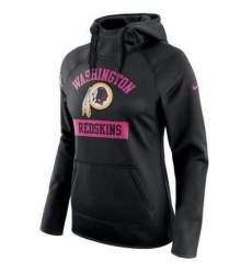 NFL Washington Redskins Nike Womens Breast Cancer Awareness Circuit Performance Pullover Hoodie Black
