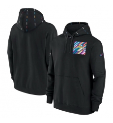 Men Los Angeles Chargers Black 2023 Crucial Catch Club Pullover Hoodie
