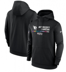 Men Arizona Cardinals 2022 Black Crucial Catch Therma Performance Pullover Hoodie