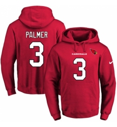 NFL Mens Nike Arizona Cardinals 3 Carson Palmer Red Name Number Pullover Hoodie