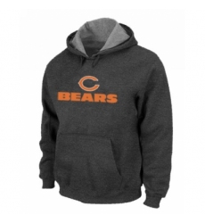 NFL Mens Nike Chicago Bears Authentic Logo Pullover Hoodie Dark Grey
