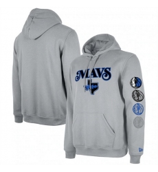 Men Dallas Mavericks Grey 2023 24 City Edition Pullover Hoodie