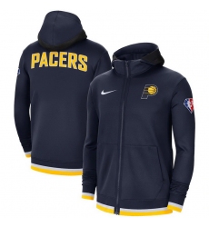 Men Indiana Pacers Nike 75th Anniversary Performance Showtime Full Zip Hoodie Jacket   Navy