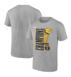 Men Denver Nuggets Grey Champions Press Graphic T Shirt