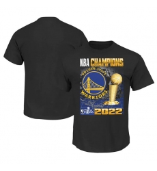 Men's Golden State Warriors 2021-2022 Black NBA Finals Champions Trophy T-Shirt