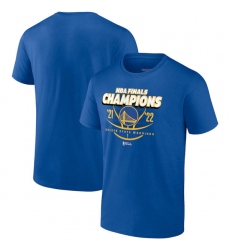 Men's Golden State Warriors 2021-2022 Royal NBA Finals Champions Lead The Change T-Shirt