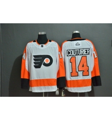 Flyers 14 Sean Couturier White Adidas Jersey