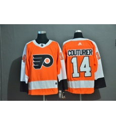 Men Philadelphia Flyers 14 Sean Couturier Orange Adidas Jersey
