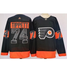 Men Philadelphia Flyers 74 Owen Tippett Black Alternate Authentic Jersey
