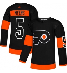 Men Philadelphia Flyers Philippe Myers Black Adidas Authentic Home Jersey