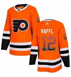 Mens Adidas Philadelphia Flyers 12 Michael Raffl Authentic Orange Drift Fashion NHL Jersey 