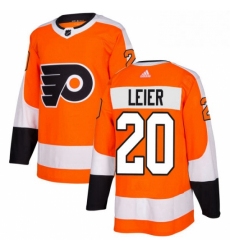 Mens Adidas Philadelphia Flyers 20 Taylor Leier Premier Orange Home NHL Jersey 