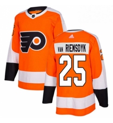 Mens Adidas Philadelphia Flyers 25 James Van Riemsdyk Premier Orange Home NHL Jersey 