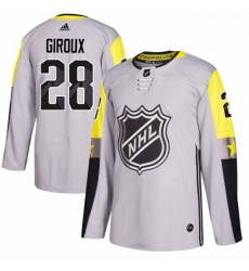 Mens Adidas Philadelphia Flyers 28 Claude Giroux Authentic Gray 2018 All Star Metro Division NHL Jersey 