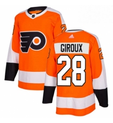 Mens Adidas Philadelphia Flyers 28 Claude Giroux Authentic Orange Home NHL Jersey 