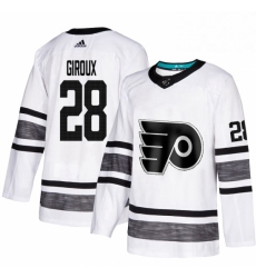 Mens Adidas Philadelphia Flyers 28 Claude Giroux White 2019 All Star Game Parley Authentic Stitched NHL Jersey 