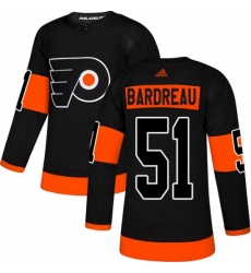 Mens Adidas Philadelphia Flyers 51 Cole Bardreau Premier Black Alternate NHL Jersey 
