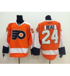 NHL philadelphia flyers #24 read orange-white jerseys