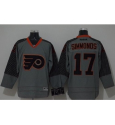 Philadelphia Flyers #17 Wayne Simmonds Charcoal Cross Check Fashion Stitched Jersey
