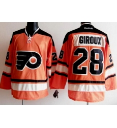 Philadelphia Flyers #28 Claude Giroux Orange Jerseys[ 2012 Winter Classic]