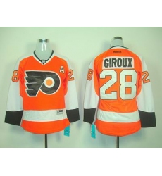 Women Philadelphia Flyers 28 CLAUDE GIROUX orange
