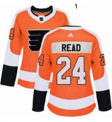 Womens Adidas Philadelphia Flyers 24 Matt Read Premier Orange Home NHL Jersey 