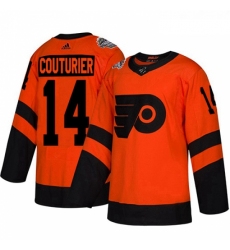 Youth Adidas Philadelphia Flyers 14 Sean Couturier Orange Authentic 2019 Stadium Series Stitched NHL Jersey 