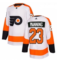 Youth Adidas Philadelphia Flyers 23 Brandon Manning Authentic White Away NHL Jersey 