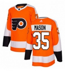 Youth Adidas Philadelphia Flyers 35 Steve Mason Orange Home Authentic Stitched NHL Jersey 