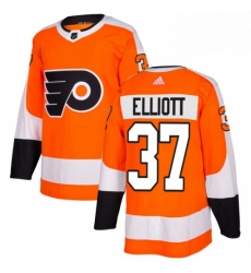 Youth Adidas Philadelphia Flyers 37 Brian Elliott Authentic Orange Home NHL Jersey 