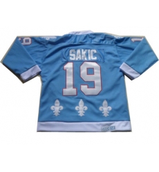 NHL Jerseys Quebec Nordiques #19 Sakic Lt.Blue Jerseys[CCM]