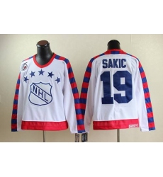 Nordiques #19 Joe Sakic White All Star CCM Throwback 75TH Stitched NHL Jersey