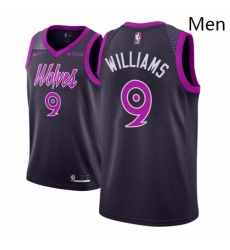 Men NBA 2018 19 Minnesota Timberwolves 9 CJ Williams City Edition Purple Jersey 